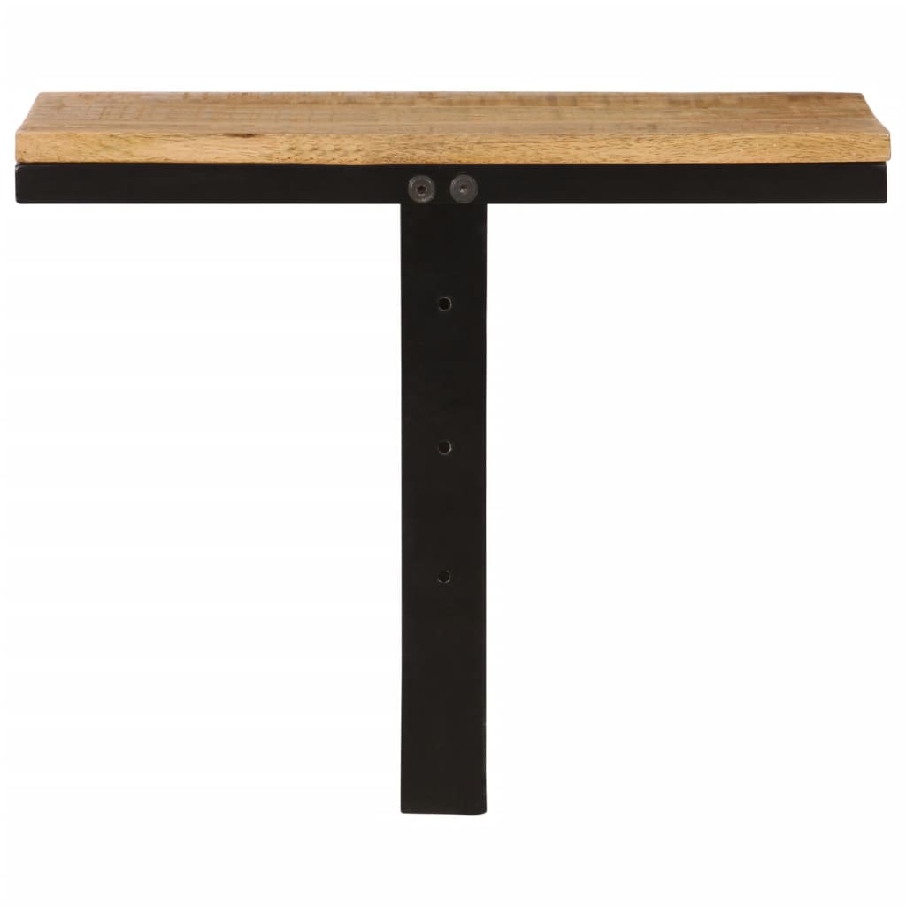 Mensola da Parete 40x30x32 cm in Legno Massello Mango e Ferrocod mxl 112101