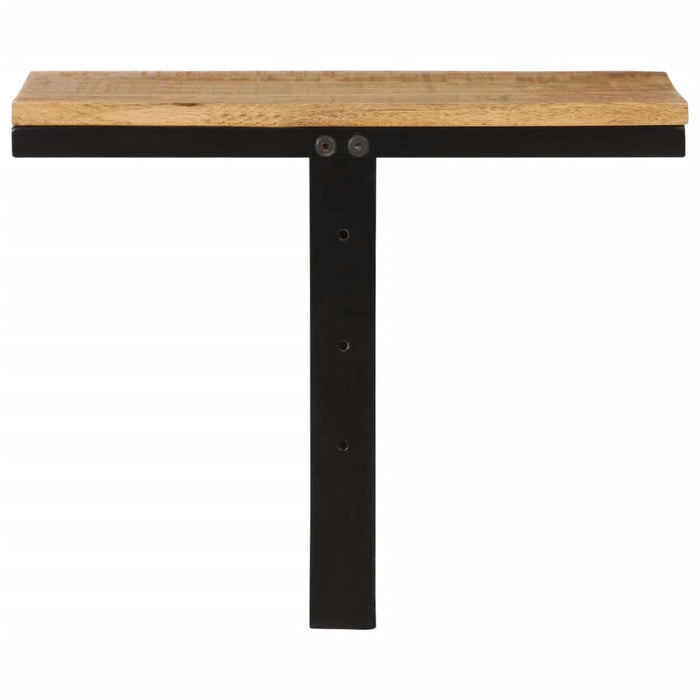 Mensola da Parete 40x30x32 cm in Legno Massello Mango e Ferrocod mxl 112101