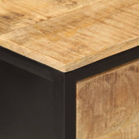 Tavolo Consolle 100x35x76 cm in Legno Massello di Mango e Ferro 358581
