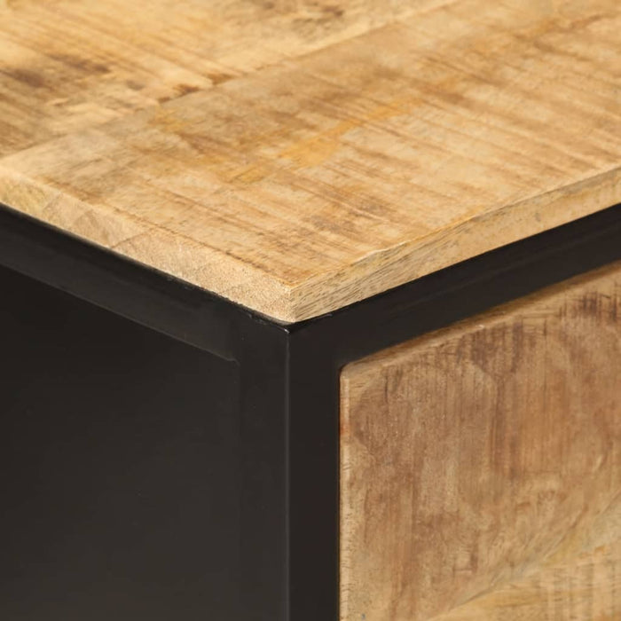 Tavolo Consolle 100x35x76 cm in Legno Massello di Mango e Ferro 358581