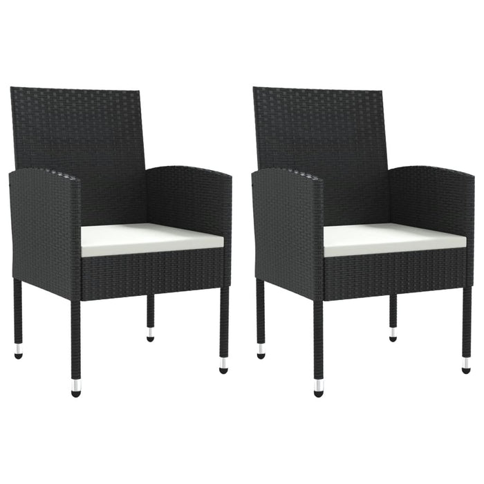 Set da Pranzo da Giardino 3 pz in Polyrattan e Acciaio 3203304