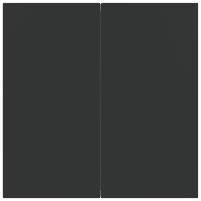 Set da Pranzo da Giardino 5 pz Nero Grigio Polyrattan e Acciaio 3203321