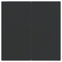 Set da Pranzo da Giardino 5 pz Nero Grigio Polyrattan e Acciaio 3203329