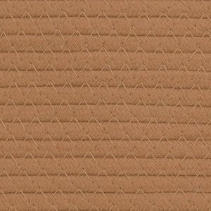 Cestini Portaoggetti 2pz Marrone e Bianco Ø24x18 cm in Cotone 358454