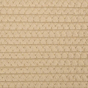 Cestini Portaoggetti 2pz Beige e Bianco Ø24x18 cm in Cotone 358455