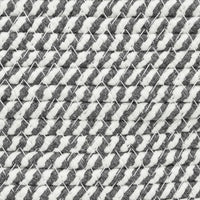 Cestini Portaoggetti 2pz Grigio e Bianco Ø28x28 cm in Cotone 358458