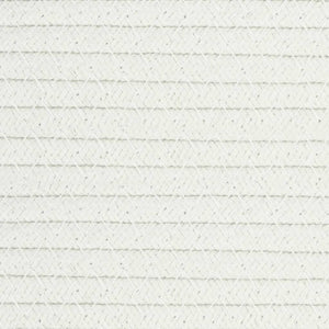Cestini Portaoggetti 2pz Marrone e Bianco Ø28x28 cm in Cotone 358460