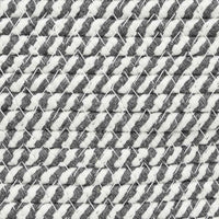 Cesto per Biancheria Grigio e Bianco Ø55x36 cm in Cotone 358470