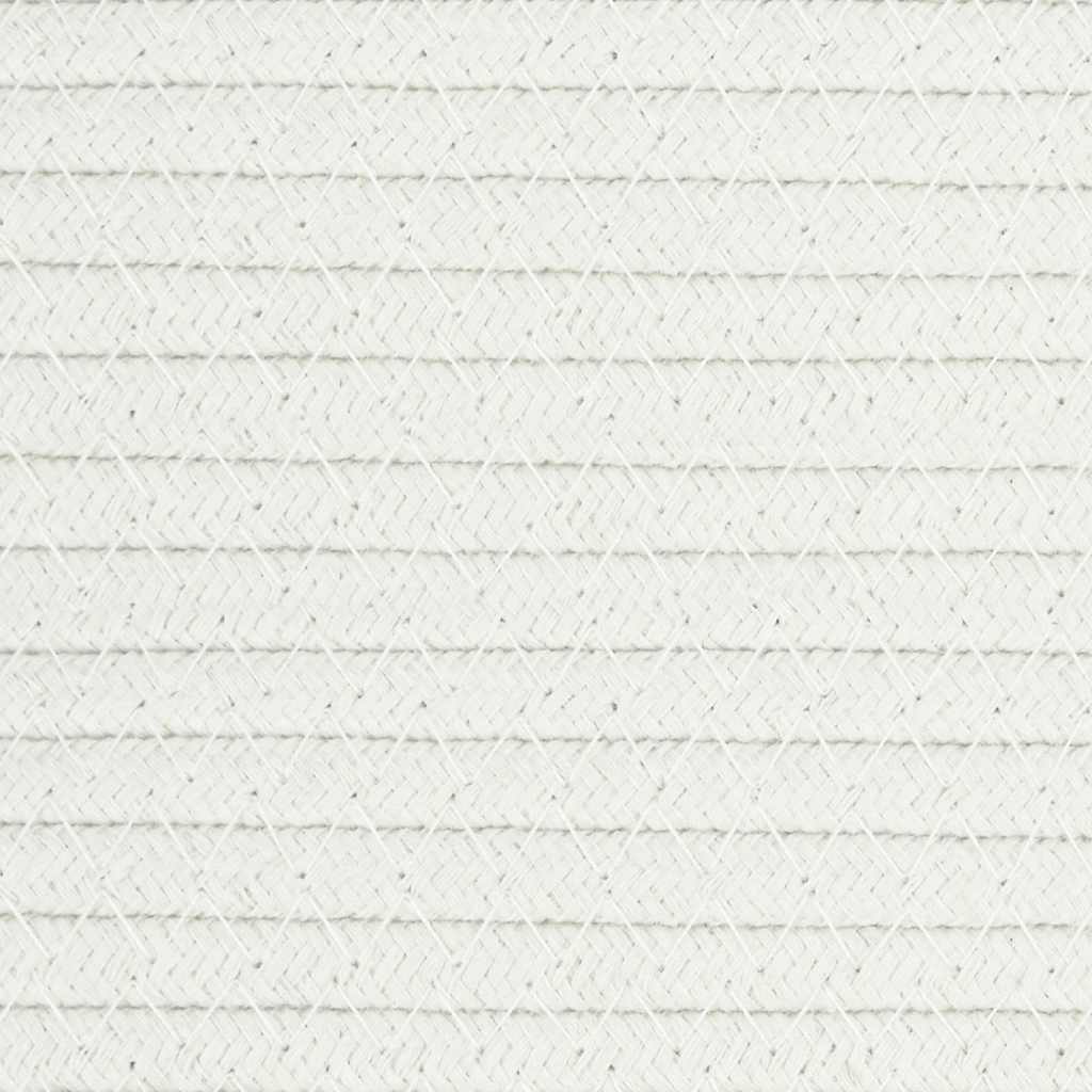 Cesto per Biancheria Grigio e Bianco Ø55x36 cm in Cotone 358470