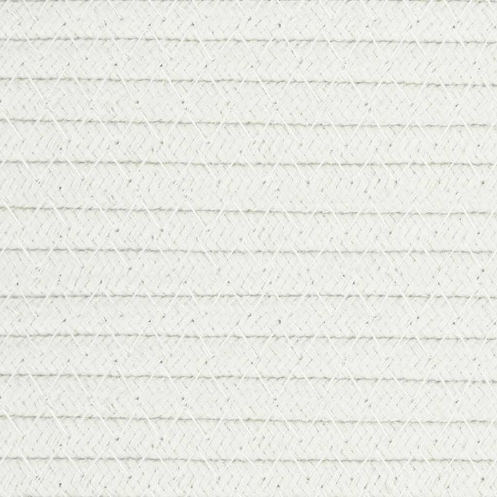 Cesto per Biancheria Grigio e Bianco Ø55x36 cm in Cotone 358470