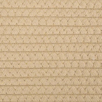 Cesto per Biancheria Beige e Bianco Ø55x36 cm in Cotone 358471