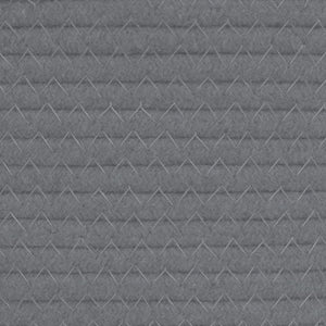 Cesto per Biancheria Grigio e Bianco Ø60x36 cm in Cotone 358473