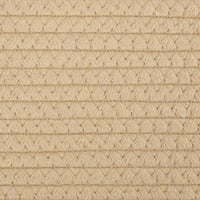 Cesto per Biancheria Beige e Bianco Ø60x36 cm in Cotone 358475