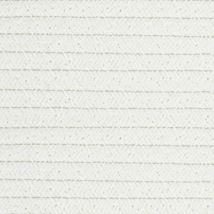Cesto per Biancheria Beige e Bianco Ø60x36 cm in Cotone 358475