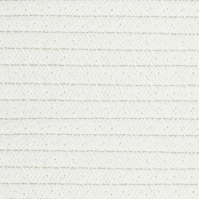 Cestino Portaoggetti Bianco Ø38x36 cm in Cotone 358477