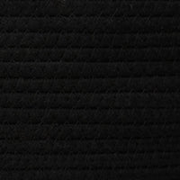 Cestino Portaoggetti con Coperchio Nero e Beige Ø37x50cm Cotone 358479