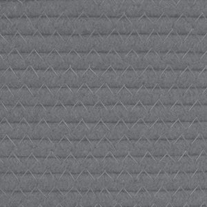 Cestino Portaoggetti Grigio e Bianco Ø51x33 cm in Cotone 358489