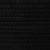 Cestino Portaoggetti Nero e Bianco Ø49x65 cm in Cotone 358495
