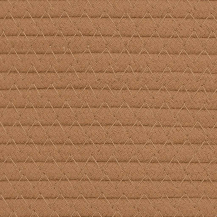 Cestino Portaoggetti Marrone Ø40x35 cm in Cotone