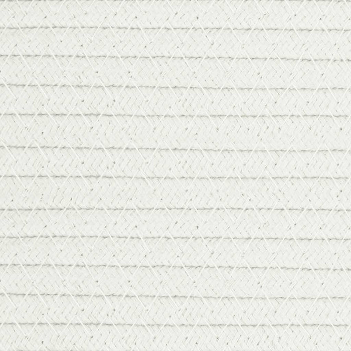 Cestino Portaoggetti Bianco Ø40x35 cm in Cotone 358497