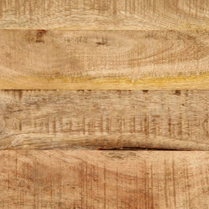 Comodino 40x30x52,5 cm in Legno Massello di Mango Grezzo