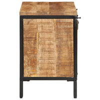 Scarpiera 60x35x53 cm in Legno Massello di Mango Grezzo 358506