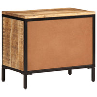 Scarpiera 60x35x53 cm in Legno Massello di Mango Grezzo 358506