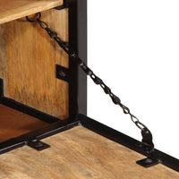 Scarpiera 60x35x53 cm in Legno Massello di Mango Grezzo 358506