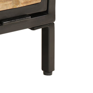 Scarpiera 60x35x53 cm in Legno Massello di Mango Grezzo 358506