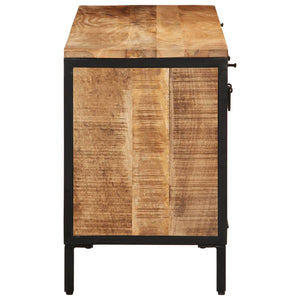 Scarpiera 110x35x53 cm in Legno Massello di Mango Grezzo 358507