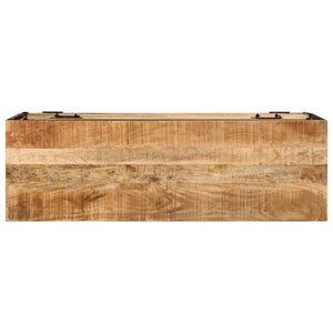 Scarpiera 110x35x53 cm in Legno Massello di Mango Grezzo 358507