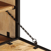 Scarpiera 110x35x53 cm in Legno Massello di Mango Grezzo 358507