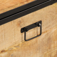 Scarpiera 110x35x53 cm in Legno Massello di Mango Grezzo 358507