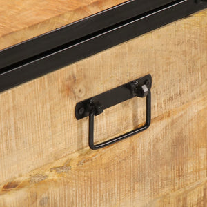 Scarpiera 110x35x53 cm in Legno Massello di Mango Grezzo 358507