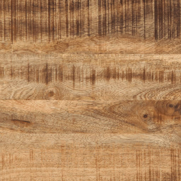 Panca Porta Scarpe 110x35x51cm Legno Massello di Mango Grezzo 358508