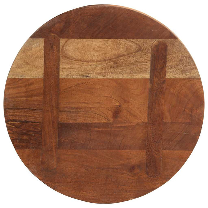 Piano per Tavolo Ø 40x3,8 cm Rotondo Legno Massello di Recupero