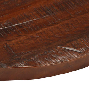 Piano per Tavolo Ø 70x3,8 cm Rotondo Legno Massello di Recupero 370041