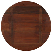 vidaXL Piano per Tavolo Ø 90x3,8 cm Rotondo Legno Massello di Recupero