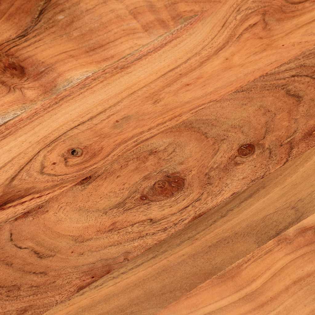Piano per Tavolo Ø40x2,5 cm Rotondo in Legno Massello di Acacia 370046