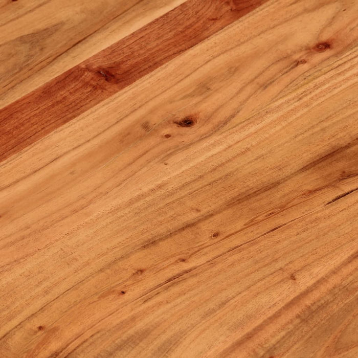 Piano per Tavolo Ø90x2,5 cm Rotondo in Legno Massello di Acacia 370056