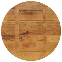 Piano per Tavolo Ø 70x2,5cm Rotondo in Legno Massello di Mango 370076