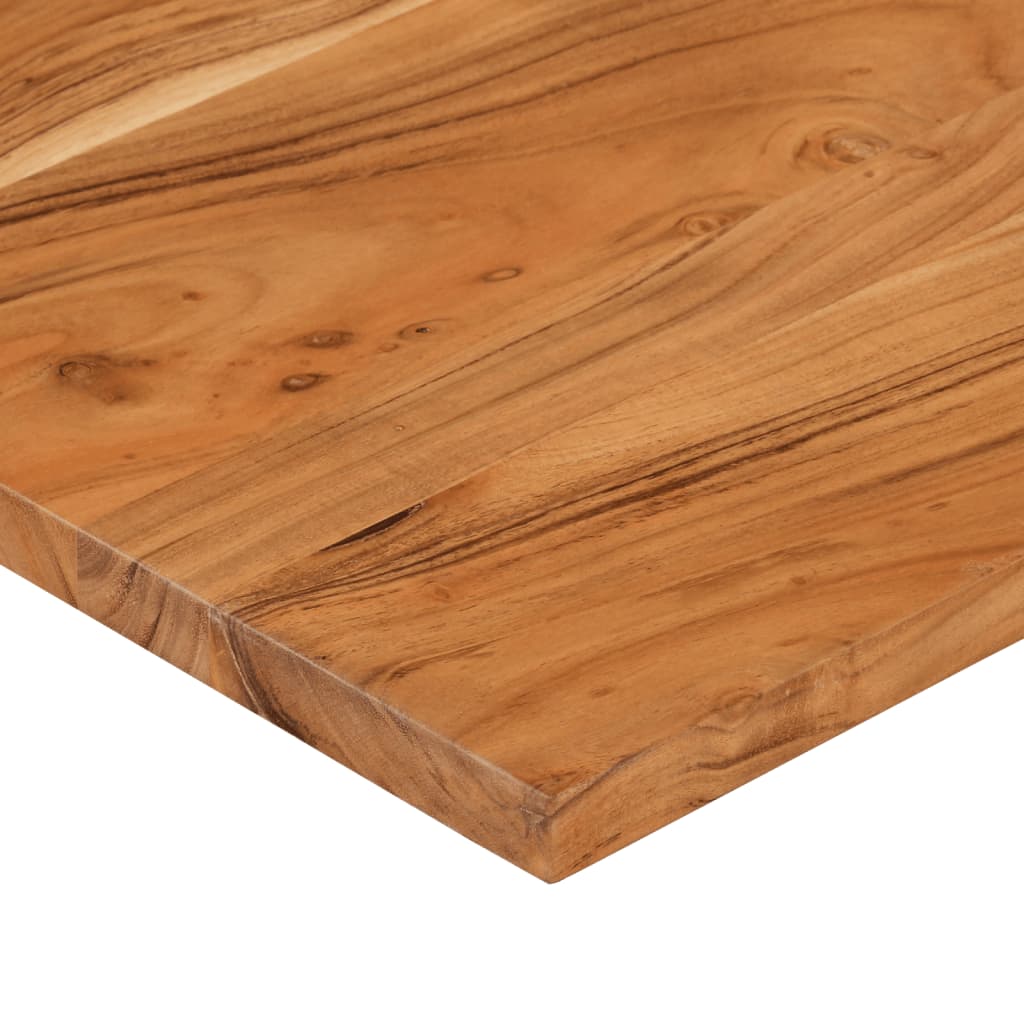 Piano Scrivania 100x50x2,5cm Rettangolare Legno Massello Acacia 370164