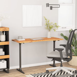 Piano Scrivania 110x50x2,5cm Rettangolare Legno Massello Acacia 370165