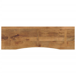 vidaXL Piano Scrivania con Curva 160x50x2,5cm Massello Grezzo di Mango