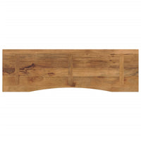 Piano Scrivania con Curva 160x50x2,5cm Massello Grezzo di Mango 370213