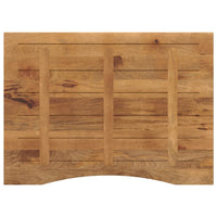 Piano Scrivania con Curva 110x80x2,5cm Massello Grezzo di Mango 370221