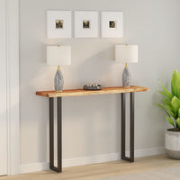 Piano Tavolo 160x30x2,5 cm Rettangolare Legno Acacia Bordi Vivi 370244