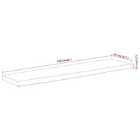 vidaXL Piano Tavolo 160x40x3,8 cm Rettangolare Legno Acacia Bordi Vivi