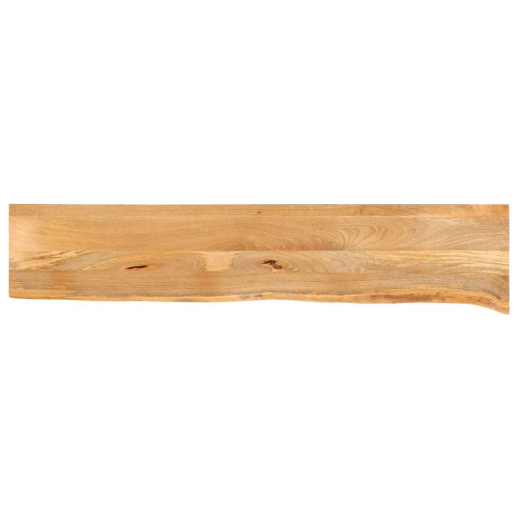 Piano Tavolo Bordi Vivi 160x20x3,8cm in Legno Massello di Mango 370472