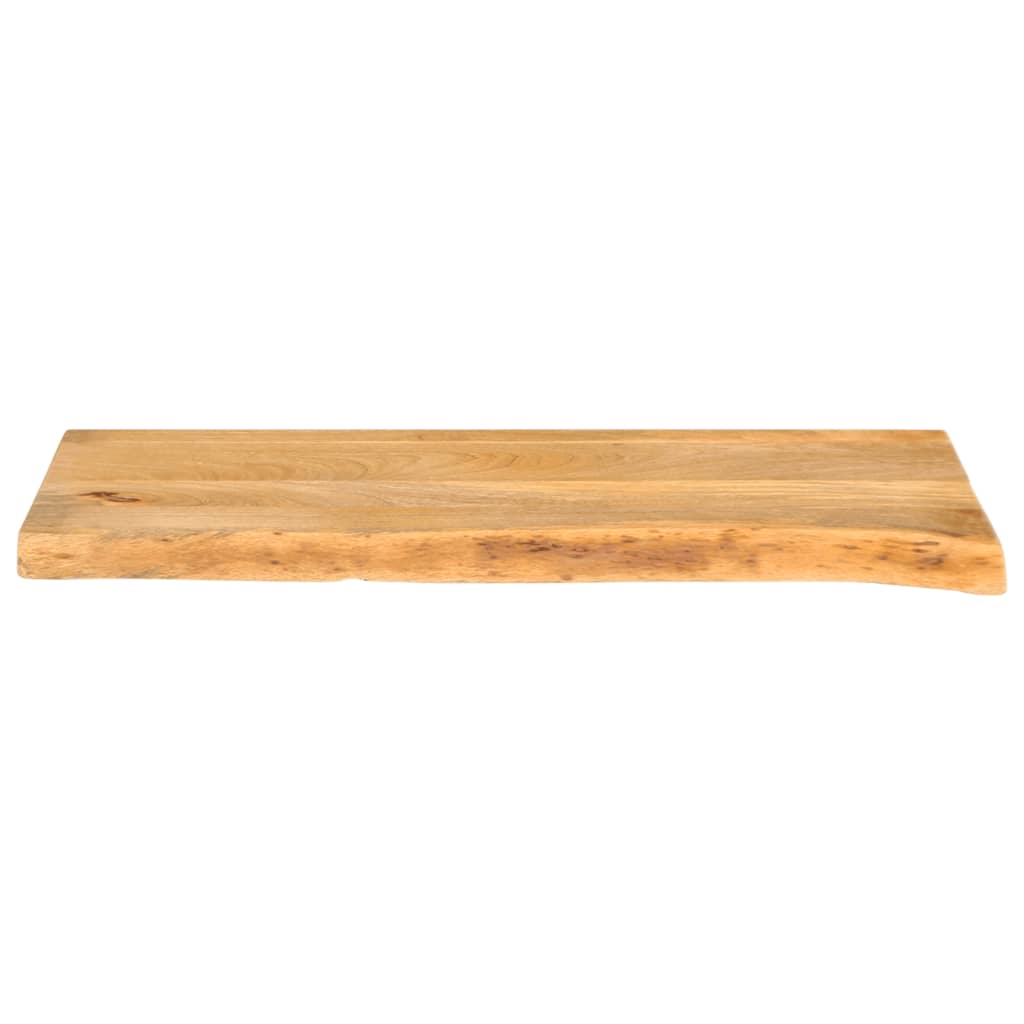 Piano Tavolo Bordi Vivi 90x40x3,8 cm in Legno Massello di Mango 370491
